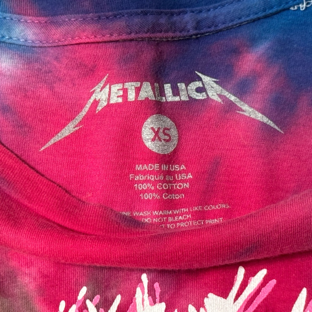 Metallica cropped tie-dye tee - Picture 3 of 5